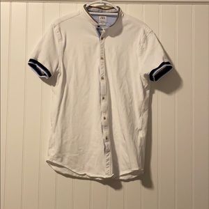 Zara Collarless Button Up.